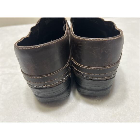 Dansko Women’s Shoes Clogs Size 37 US 7 Brown Leather Professional Nurse Slip On - Picture 5 of 8